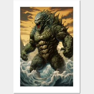 Godzilla, godzilla king of monster, godzilla monster, king of the monsters, kaijuu Posters and Art